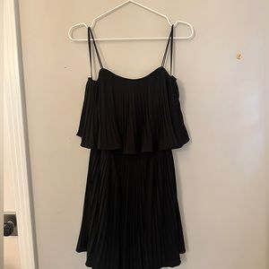 BLACK TIERED FORMAL DRESS
